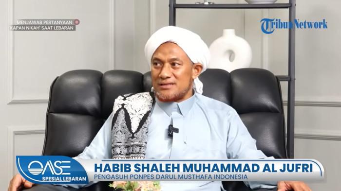 OASE - Habib Shaleh Muhammad Al Jufri, pengasuh Pondok Pesantren Darul Mustafa Indonesia saat menjadi narasumber dalam program OASE Tribunnews.com, Jumat (20/3/2026).