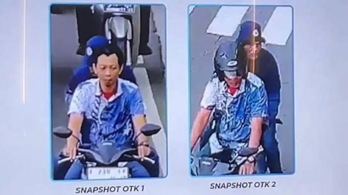 TAMPANG PELAKU - Wajah dua  terduga pelaku penyiraman air keras ke Wakil Koordinator KontraS, Andrie Yunus yang diungkap Polda Metro Jaya dalam konferensi pers, Kamis (18/3/2026). Polisi jamin bukan hasil editing AI.