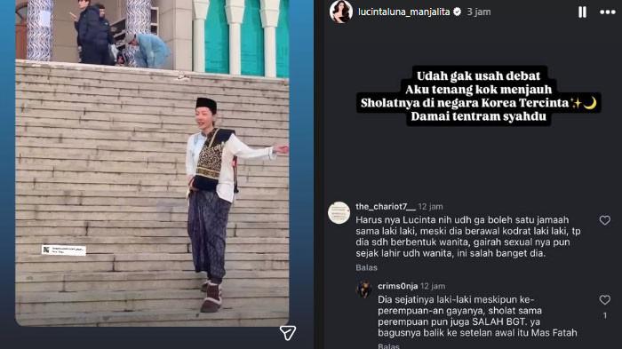 VIRAL LEBARAN 2026: Penampilan Lucinta Luna kembali ke kodratnya yakni menjadi laki-laki di hari lebaran 2026 jadi sorotan. Lucinta pakai peci dan sarung.
