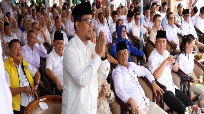 Wakil Ketua DPRD Provinsi Kepulauan Riau (Kepri), H. Bahktiar, Lc., MA., menghadiri perayaan Hari Ulang Tahun (HUT) Partai Gerindra ke-18 yang digelar di Kantor DPD Gerindra Kepri, Batam, pada Jumat (6/2/2026).