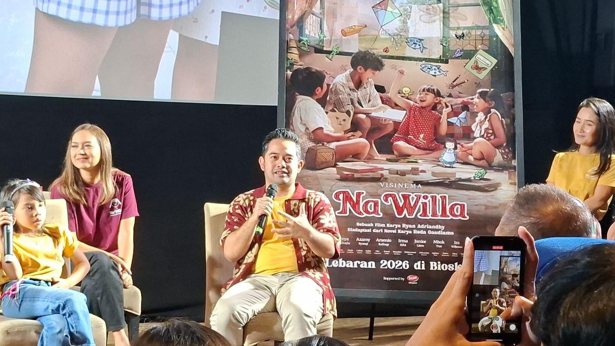 LIBUR LEBARAN 2026 - Ryan Adriandhy dalam konferensi pers film Na Willa di Plaza Senayan, Kamis (12/2/2026).