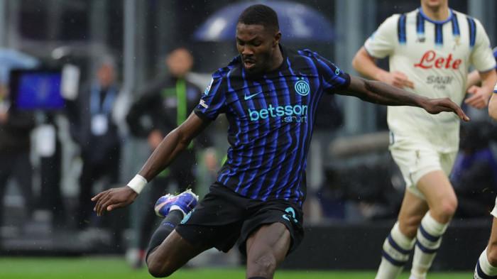 MOMENTUM TITIK BALIK - Penampilan Marcus Thuram, pada pertandingan Inter Milan vs Atalanta, di Stadion Giuseppe Meazza, Sabtu (14/3/2026). Cristian Chivu memberikan ultimatum kepada Marcus Thuram agar menjadikan laga Fiorentina vs Inter Milan sebagai titik balik, Senin (23/3/2026) pukul 02.45 WIB.