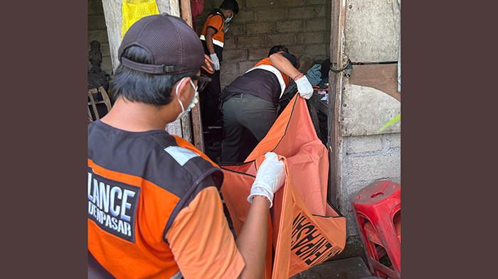 JENAZAH - Penemuan jenazah di Jalan Letda Tantular, Gang Merpati, Dangin Puri Kelod, Denpasar Timur.
