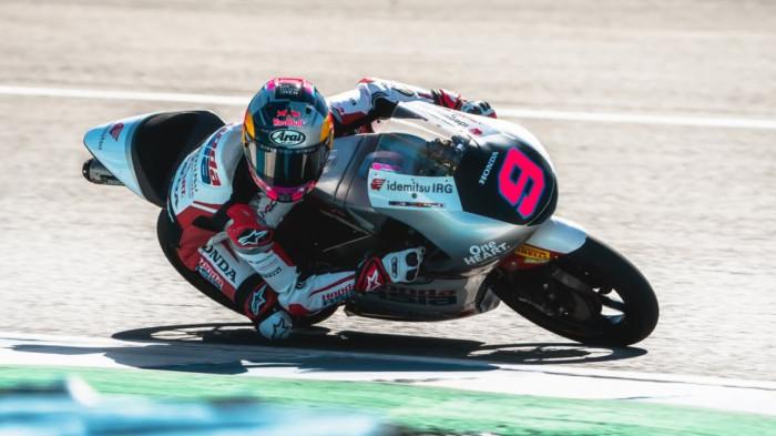 VEDA PRATAMA - Pembalap asal Indonesia, Veda Pratama ketika mengikuti gelaran tes Moto3 Jerez di Sirkuit Jerez pada 14-15 Februari 2026. (Foto: Instagram Honda Team Asia)