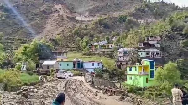 Landslide in Mandi Landslide in Mandi