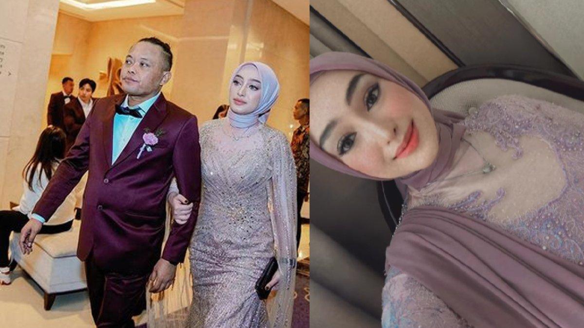 Potret cantik Santyka Fauziah, kekash baru Sule, hadir di resepsi pernikahan Rizky Febian dan Mahalini