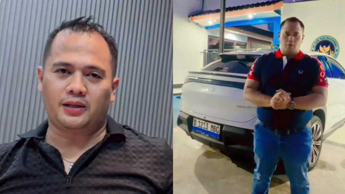 Hendrik Irawan, mitra MBG Batujajar yang viral joget terima insentif Rp6 juta dan mobil mewahnya.