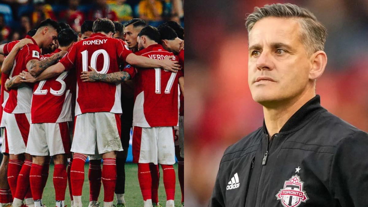 BURSA PELATIH TIMNAS INDONESIA -  Potret kebersamaan para penggawa Garuda (kanan) dan calon pelatih Timnas Indonesia asal Inggris, John Herdman (kiri) dan