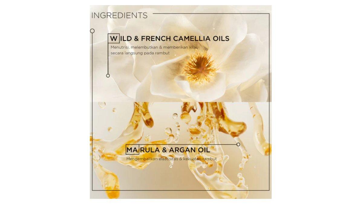 Ilustrasi kandungan utama Kerastase Elixir Ultime Hair Oil 30ml