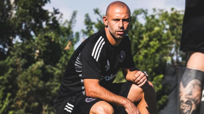 LATIHAN INTER MIAMI - Pelatih Inter Miami, Javier Mascherano, memandu jalannya latihan Inter Miami menjelang partai final wilayah timur MLS 2025 kontra New York City, 21 November 2025 (Twitter Inter Miami - 30/11/2025)