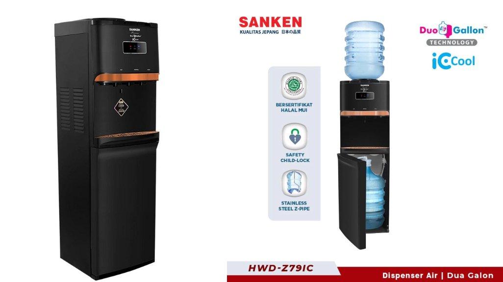 Sanken Dispenser Duo Galon Bawah Atas HWD-Z79IC Xatria Pro Series