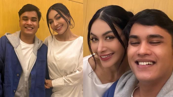 SUASANA CAIR - Kolase pertemuan Denada dan Ressa Rizky Rossano dicapture Senin (23/3/2026).