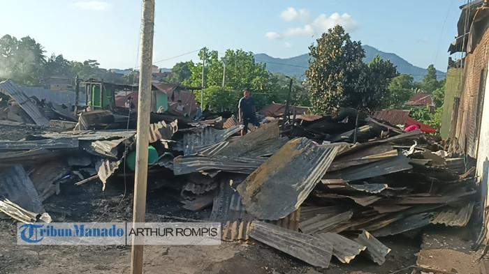lokasi kebakaran 14 unit rumah di Kelurahan Singkil Satu, Singkil, Kota Manado