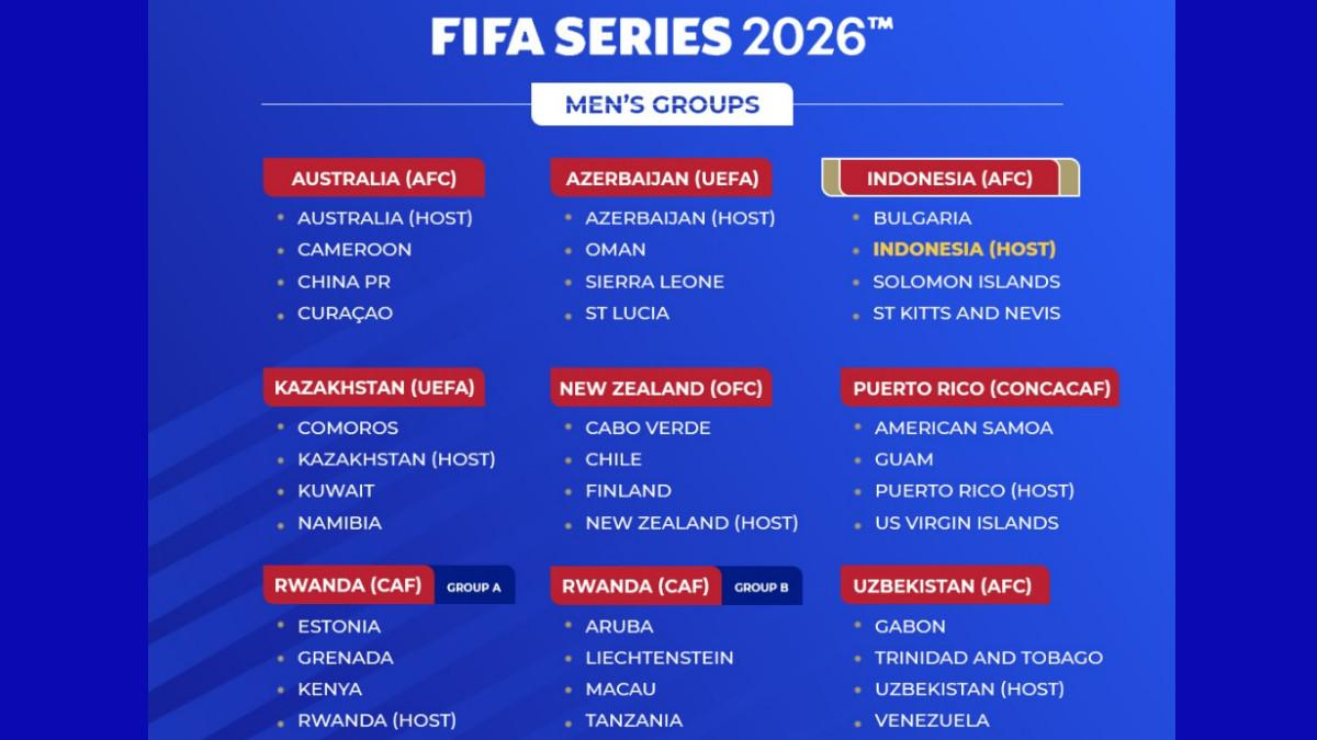 DAFTAR PESERTA FIFA SERIES 2026 - Inilah daftar peserta FIFA Series 2026, Indonesia menjadi satu di antara tuan rumah, 27-31 Maret 2026.