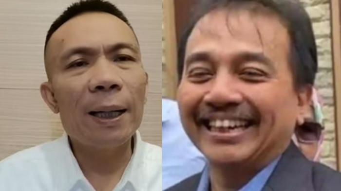 TAK SEJALAN - Aksi saling balas dilakukan Roy Suryo dan Rismon Sianipar setelah keduanya tak sejalan di kasus tudingan ijazah palsu Jokowi.