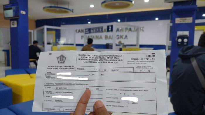 Ilustrasi pelaporan SPT Tahunan di kantor pajak