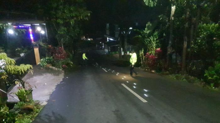 JALUR JAHIM - Jalur jahim Desa Maniis, Kecamatan Cingambul, Kabupaten Majalengka saat kejadian kecelakaan.