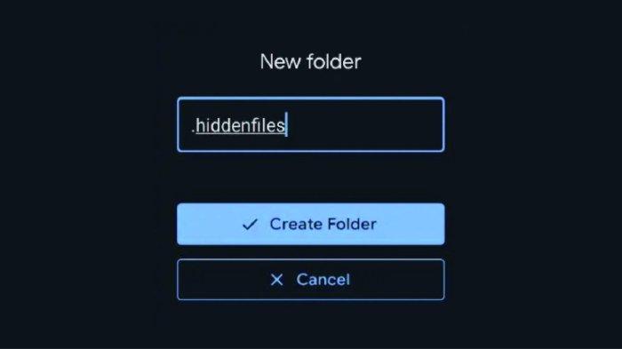 Ilustrasi file tersembunyi yang ada pada Android.