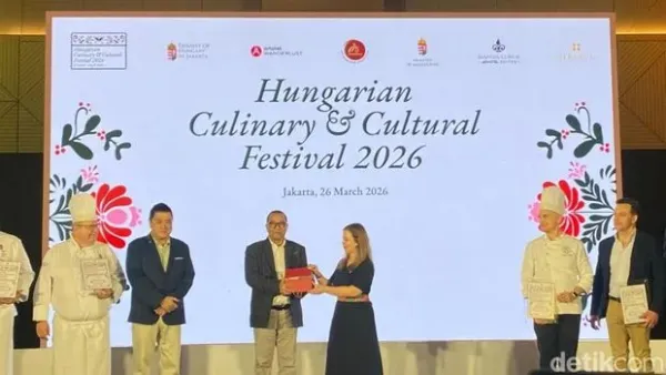 Konferensi pers 'Hungarian Culinary & Culture Festival 2026' di Mangkuluhur Artotel Suites Konferensi pers 'Hungarian Culinary & Culture Festival 2026' di Mangkuluhur Artotel Suites, Kamis (26/3/2026)