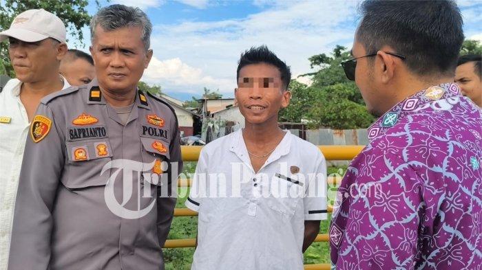 PUNGLI DI PADANG- Terduga pelaku pungutan liar berinisial Z (27) berhasil diamankan petugas gabungan di kawasan Pantai Padang, Kota Padang, Jumat (27/3/2026) sore.