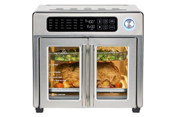 Emeril Lagasse अतिरिक्त मोठा फ्रेंच दरवाजा एअर फ्रायर टोस्टर ओव्हन कॉम्बो क्रेडिट: ऍमेझॉन