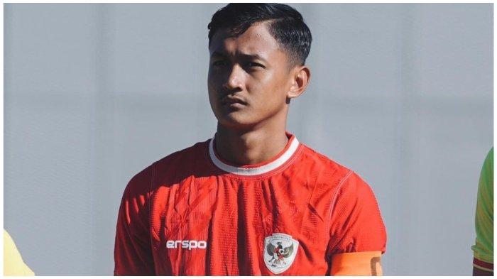 Pemain Persija Jakarta sekaligus kapten Timnas U19 Indonesia, Dony Tri Pamungkas, dalam pertandingan ujicoba di Toulon Cup Prancis Juni 2024.