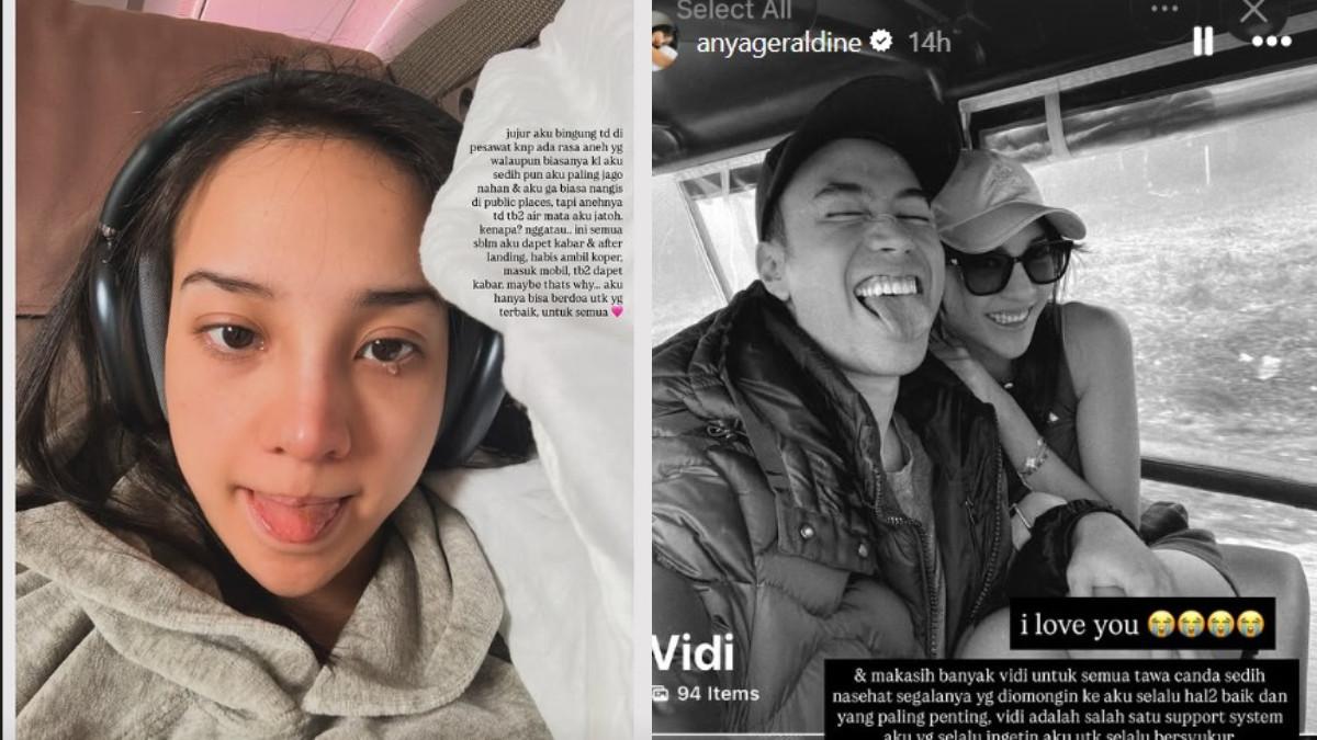 VIDI ALDIANO MENINGGAL - Anya Geraldine ziarah ke makam Vidi Aldiano. Ia takjub mendapati banyak orang sayang kepada sahabatnya tersebut.