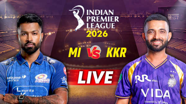 IPL 2026 MI vs KKR Live Score: Mumbai team will face Kolkata in Wankhede, toss will take place shortly.