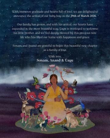 It's a boy! Sonam Kapoor, husband Anand Ahuja welcome second child;says Vayu overjoyed to meet baby brother