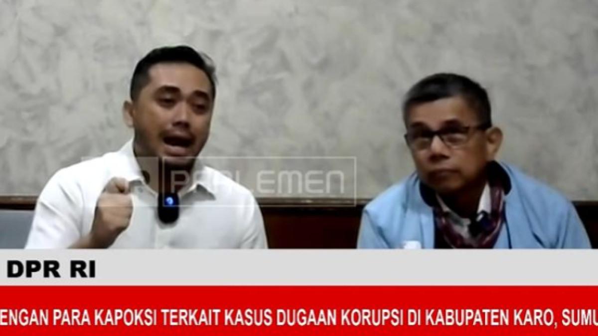 KASUS AMSAL SITEPU - Komisi III DPR RI menggelar RDPU kasus videografer Amsal Sitepu. Pada momen itulah Amsal tak kuasa menahan air mata saat mengadukan kasusnya.