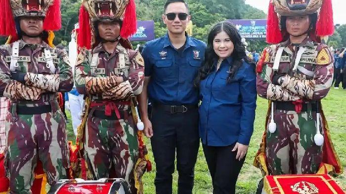 ANNISA POHAN HAMIL - Potret baby bump Annisa Pohan dibagikan sang suami, Menko Agus Harimurti Yudhoyono di momen Reuni Perak AKABRI 2000 yang digelar di Magelang pada 10 Januari 2026. (Instagram/agusyudhoyono/@agusyudhoyono)