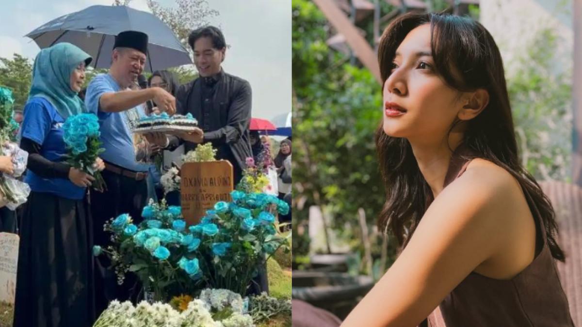 KEPERGIAN VIDI ALDIANO - Suasana peringatan hari lahir penyanyi Vidi Aldiano di TPU Tanah Kusir, Minggu (29/3/2026). Ayah Vidi Aldiano beber keberadaan Sheila Dara Aisha sang menantu.