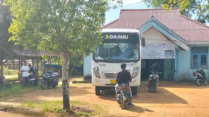 JADWAL DAMRI - Bus Damri akan berangkat melalui terminal di Jalan Perintis, Tideng Pale, Kecamatan Sesayap, KTT, Kaltara, Selasa (31/3/2026). Intip Jadwal Damri hari ini dari Tana Tidung ke Tanjung Selor dan Malinau, cek juga tiket Bus Damri terbaru. (TribunKaltara.com / Rismayanti)