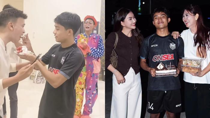 RAYAKAN ULTAH - Perayaan ulang tahun Betrand Peto ke-21 bersama Ruben Onsu dan Sarwendah di tempat berbeda, dicapture Minggu (15/3/2026). Situasi canggung jadi sorotan.