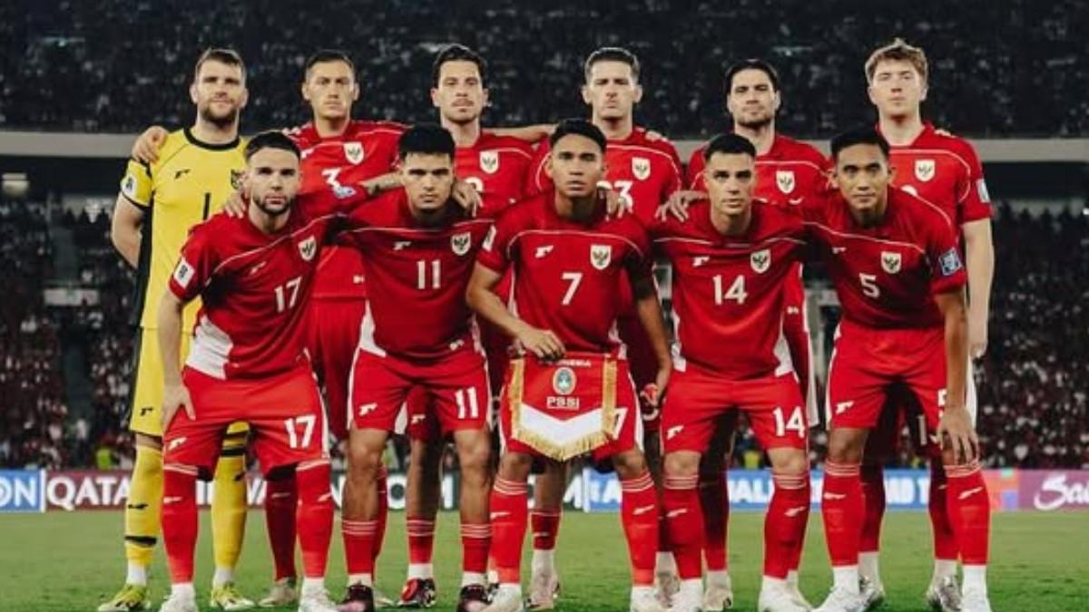 POTRET FOTO BERSAMA SKUAD TIMNAS INDONESIA - Potret bersama skuad Timnas Indonesia di ajang Kualifikasi Piala Dunia 2026 ronde keempat.