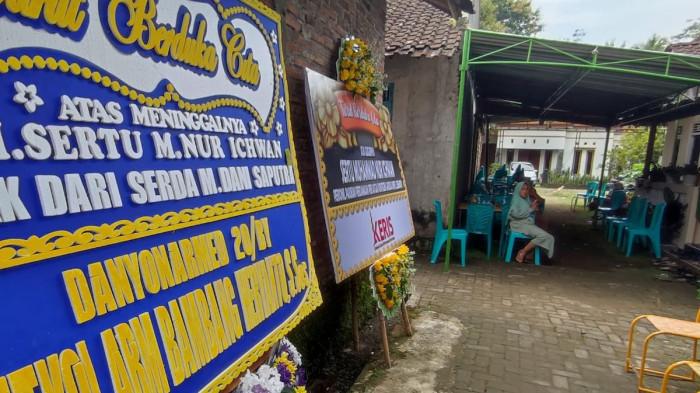 Rumah duka Sertu Muhammad Nur Ichwan di Dusun/Desa Deyangan, Kecamatan Mertoyudan, Kabupaten Magelang, Jawa Tengah. Sertu Ichwan gugur dalam misi perdamaian United Nations Interim Force in Lebanon (UNIFIL) di Lebanon.(KOMPAS.com/Egadia Birru)