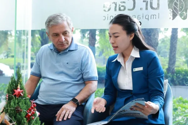 Dr. Care Implant Clinic is located at Vinhomes Central Park in central Ho Chi Minh City. Photo courtesy of Dr. Care