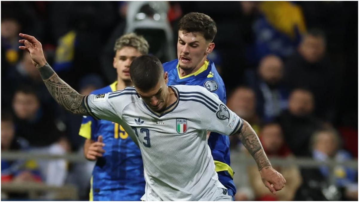 POTRET LAGA - Momen pertandingan antara Bosnia & Herzegovina kontra Italia di babak Kualifikasi Piala Dunia 2026 Zona Eropa.