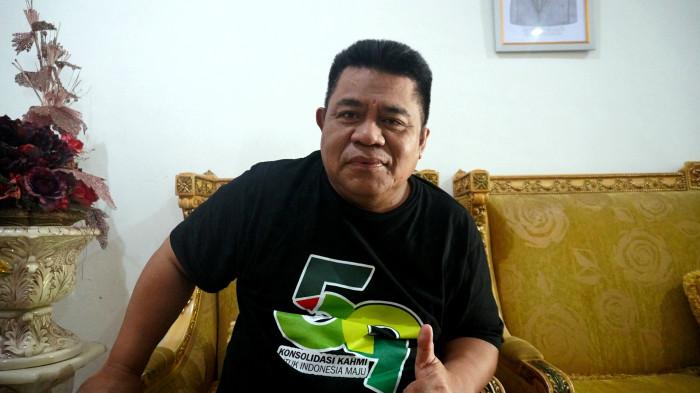 KEBIJAKAN WFH — Sekretaris Daerah Kabupaten Gorontalo, Sugondo Makmur, saat ditemui TribunGorontalo.com di Rumah Dinas Sekda, Limboto, Rabu (1/4/2026). (Sumber: TribunGorontalo.com/Fajri A Kidjab)