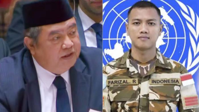 KUTUK KERAS - Umar Hadi, Wakil Tetap RI untuk Perserikatan Bangsa-bangsa (PBB) yang mengutuk keras serangan Israel ke Lebanon hingga mengakibatkan tiga prajurit TNI gugur.