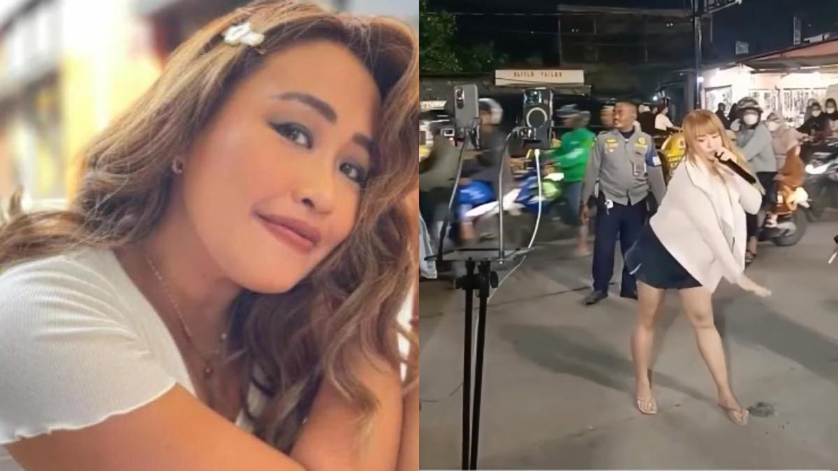 Pinkan Mambo memilih tampil apa adanya dengan turun ke pinggir jalan untuk mengamen bersama suaminya, Arya Khan.