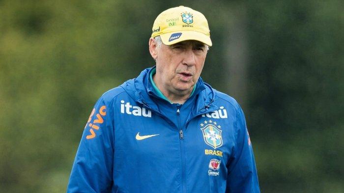 PIALA DUNIA 2026 - Carlo Ancelotti ketika memimpin latihan tim nasional Brasil. Allenatore asal Italia ini akan melakoni debut sebagai pelatih tim nasional di level tertinggi pada Piala Dunia 2026 mendatang.