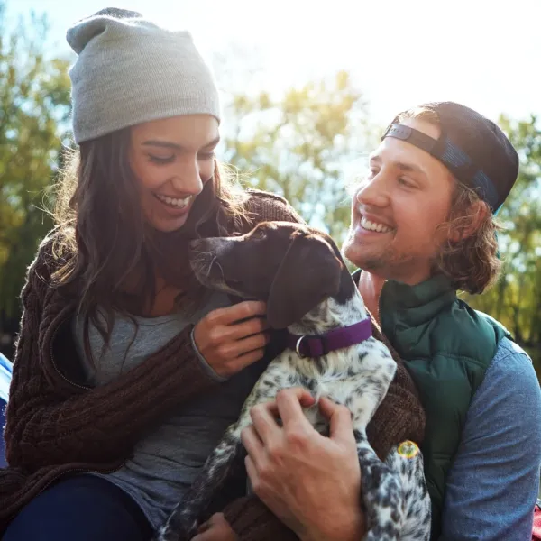 couple working on solutions for dog who doesn't like girlfriend