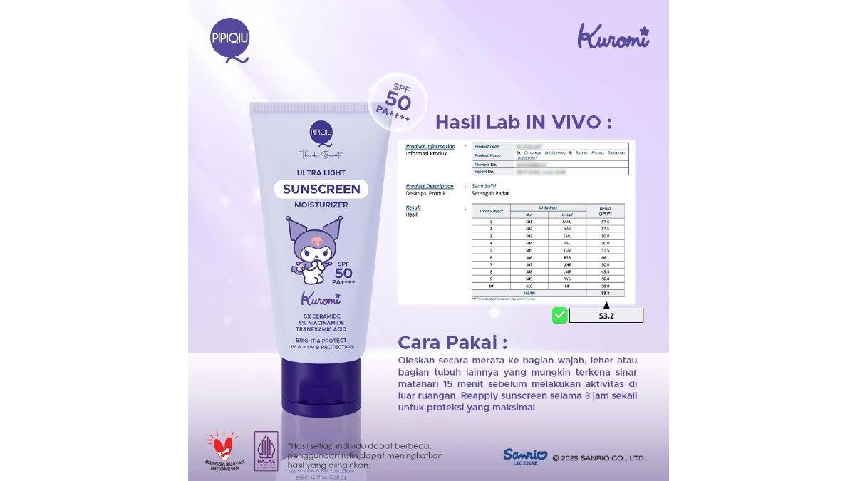 Pipiqiu Ultra Light Sunscreen Moisturizer