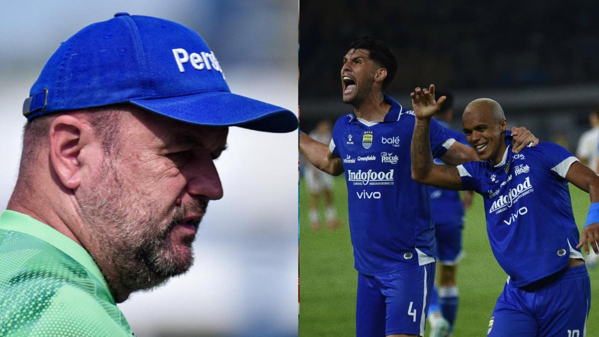 KOLASE BOJAN HODAK DAN WILIAM MARCILIO - Potret pelatih Persib Bandung Bojan Hodak (kiri) dan Wiliam Marcilio (kanan).