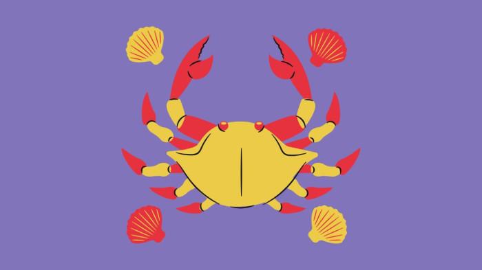 ILUSTRASI ZODIAK CANCER - Lambang zodiak Taurus yang dibuat di Cancer pada Rabu (16/7/2025).