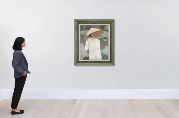 Tranh của danh họa Lê Phổ và Mai Trung Thứ lại gây chấn động sàn đấu giá Sotheby's tại Hong Kong - Ảnh 1.