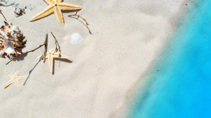 Ilustrasi pantai dan laut