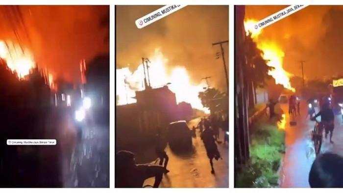 12 orang korban kebakaran SPBE Cimuning