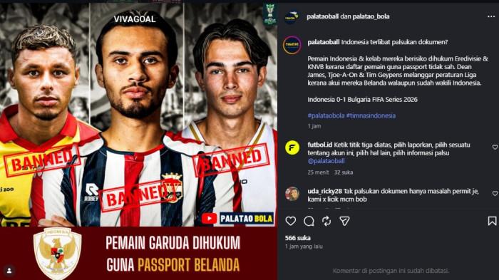 DIRUJAK NITIZEN INDONESIA - Media Malaysia kena rujak nitizen Indonesia karena menyebut kasus 'pemalsuan dokumen' oleh para pemain Timnas Indonesia di Liga Belanda.